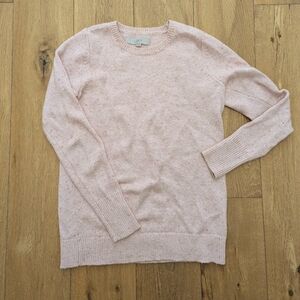 LOFT Pink Crew Neck Sweater